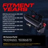 Tailgate Handle Upgraded Black Metal Replacement for Chevrolet Avalanche 1500/2500 / Cadillac Escalade EXT (2002-2006) OE Part # 19209650, 15086873 - Master Tailgaters