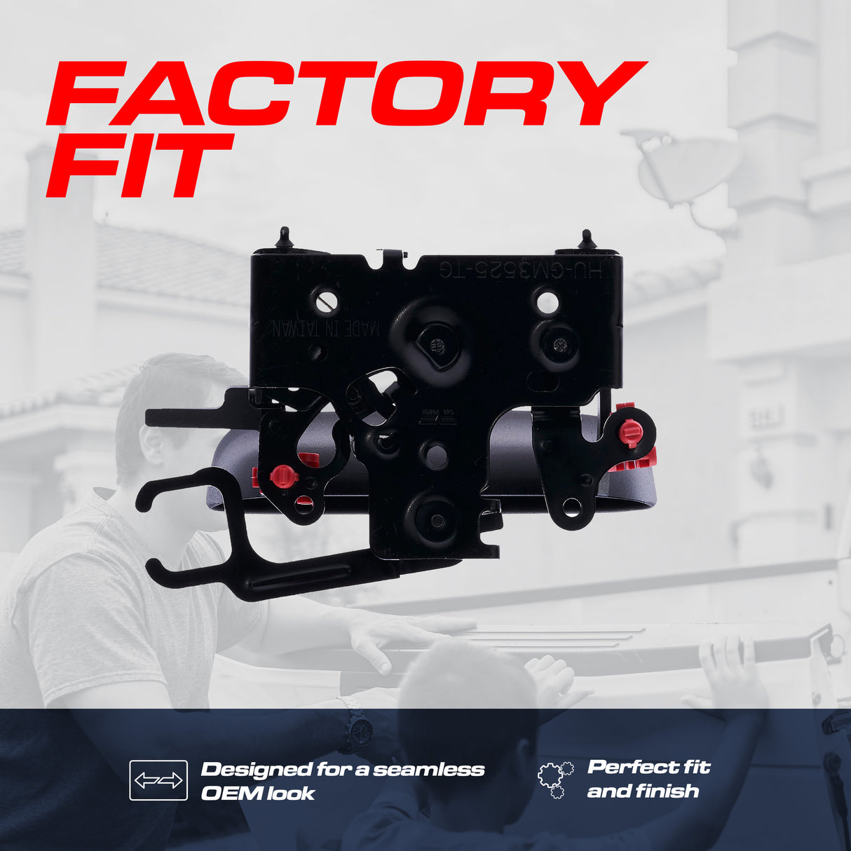 Tailgate Handle Upgraded Black Metal Replacement for Chevrolet Avalanche 1500/2500 / Cadillac Escalade EXT (2002-2006) OE Part # 19209650, 15086873 - Master Tailgaters