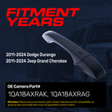 Exterior Door Handle Black Primed Replacement for Dodge Durango (2011-2024) / Jeep Grand Cherokee (2011-2024) OE Part # 1QA18AXRAK, 1QA18AXRAG | Front Right Passenger Side w/o Keyhole