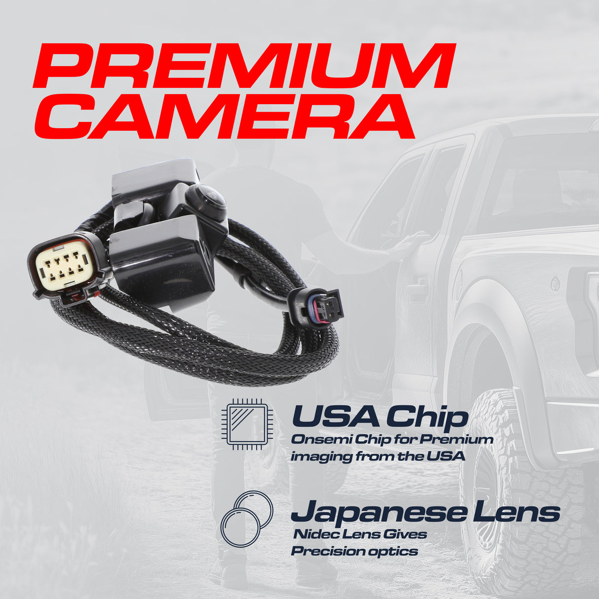 Chevrolet Silverado / GMC Sierra 1500, 2500, 3500 w/ Remote Tailgate (2016-2019) OEM Replacement Backup Camera OE Part # 84062896, 23363727