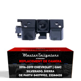 Chevrolet Silverado / GMC Sierra w/o EZ LIFT, w/o AVM, w/o Remote Tailgate (2016-2019) OEM Replacement Backup Camera OE Part  # 84079952, 23244435