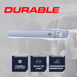 Exterior Door Handle Chrome Replacement for Dodge Journey (2011-2025) / Chrysler 300 (2011-2025) OE Part # 4589855AJ, 4589851AD, 4589855AF, 4589851AB | Front Left Driver Side