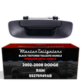 Master Tailgaters Tailgate Handle Upgraded Black Metal Replacement for Dodge Ram (2002-2008) OE Part # 55275949AB