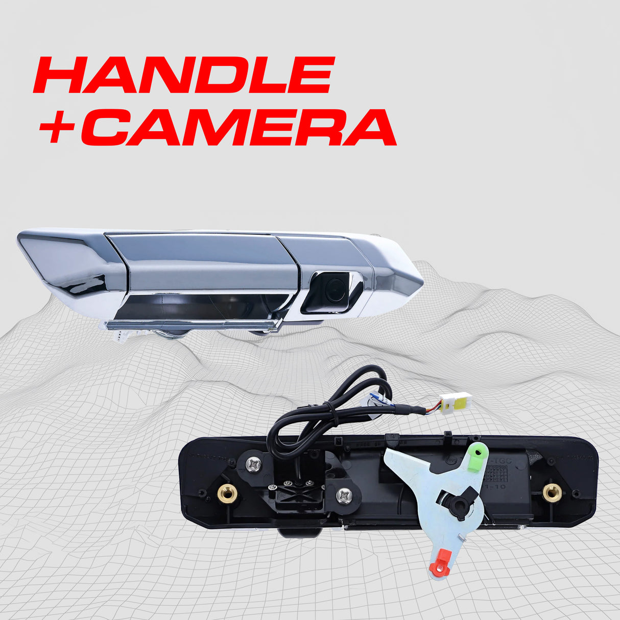 Toyota Tacoma (2005-2015) Chrome Replacement Tailgate Handle with Backup Camera - Master Tailgaters