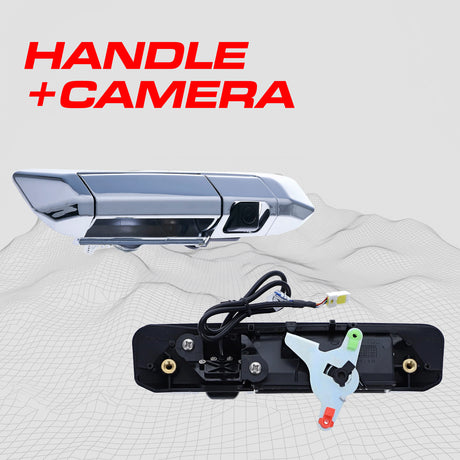 Toyota Tacoma (2005-2015) Chrome Replacement Tailgate Handle with Backup Camera - Master Tailgaters