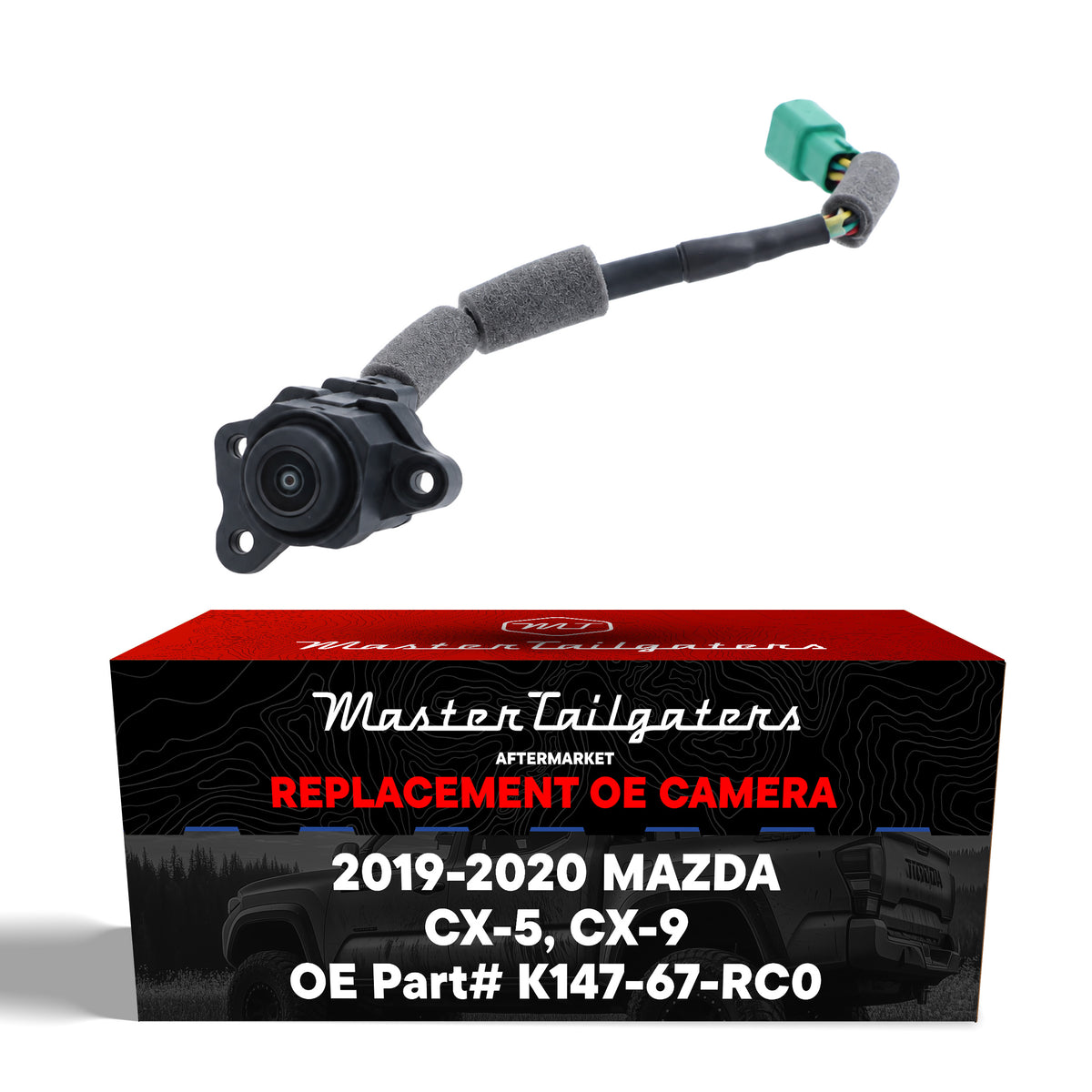 Mazda CX-5 w/ AVM (2019-2020), CX-9 (2019-2020) OEM Replacement Right Side View Camera OE Part # K147-67-RC0