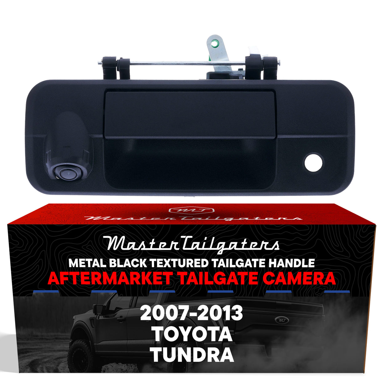 Toyota Tundra (2007-2013) Black Metal Replacement Tailgate Handle with Backup Camera
