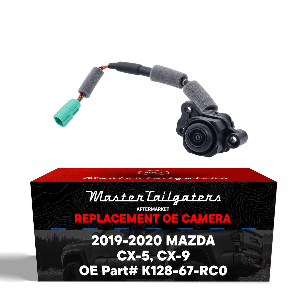 Mazda CX-5 w/ AVM (2019-2020), CX-9 (2019-2020) OEM Replacement Left Side View Camera OE Part # K128-67-RC0
