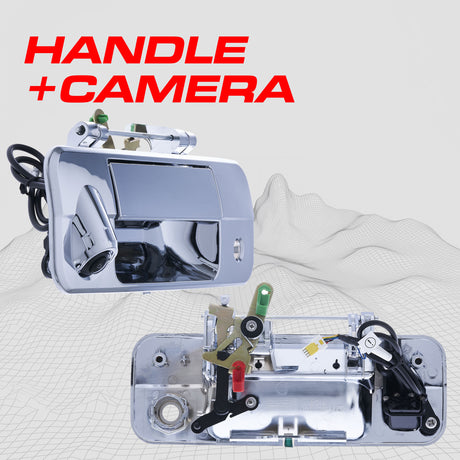 Toyota Tundra (2007-2013) Chrome Replacement Tailgate Handle with Backup Camera - Master Tailgaters