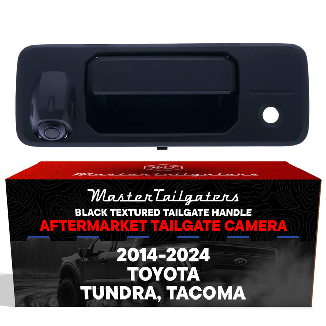 Toyota Tundra (2014-2024), Tacoma (2016-2024) Black Replacement Tailgate Handle with Backup Camera - Master Tailgaters