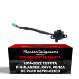 Toyota Highlander + Hybrid w/ Around View Monitor (2014-2021), RAV4 + Hybrid (2016-2021), RAV4 Prime (2021), Venza Hybrid (2021-2022) OEM Replacement Right Side View Camera OE Part # 86790-0E100