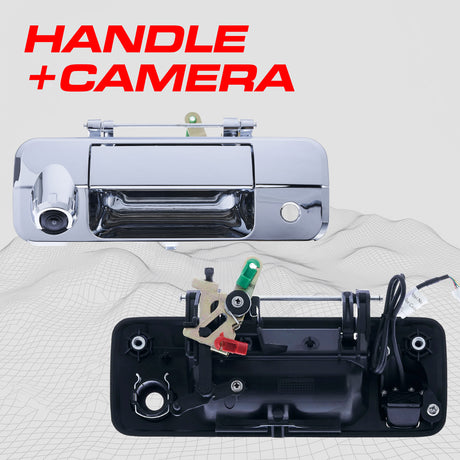 Toyota Tacoma (2016-2024) Chrome Replacement Tailgate Handle with Backup Camera - Master Tailgaters