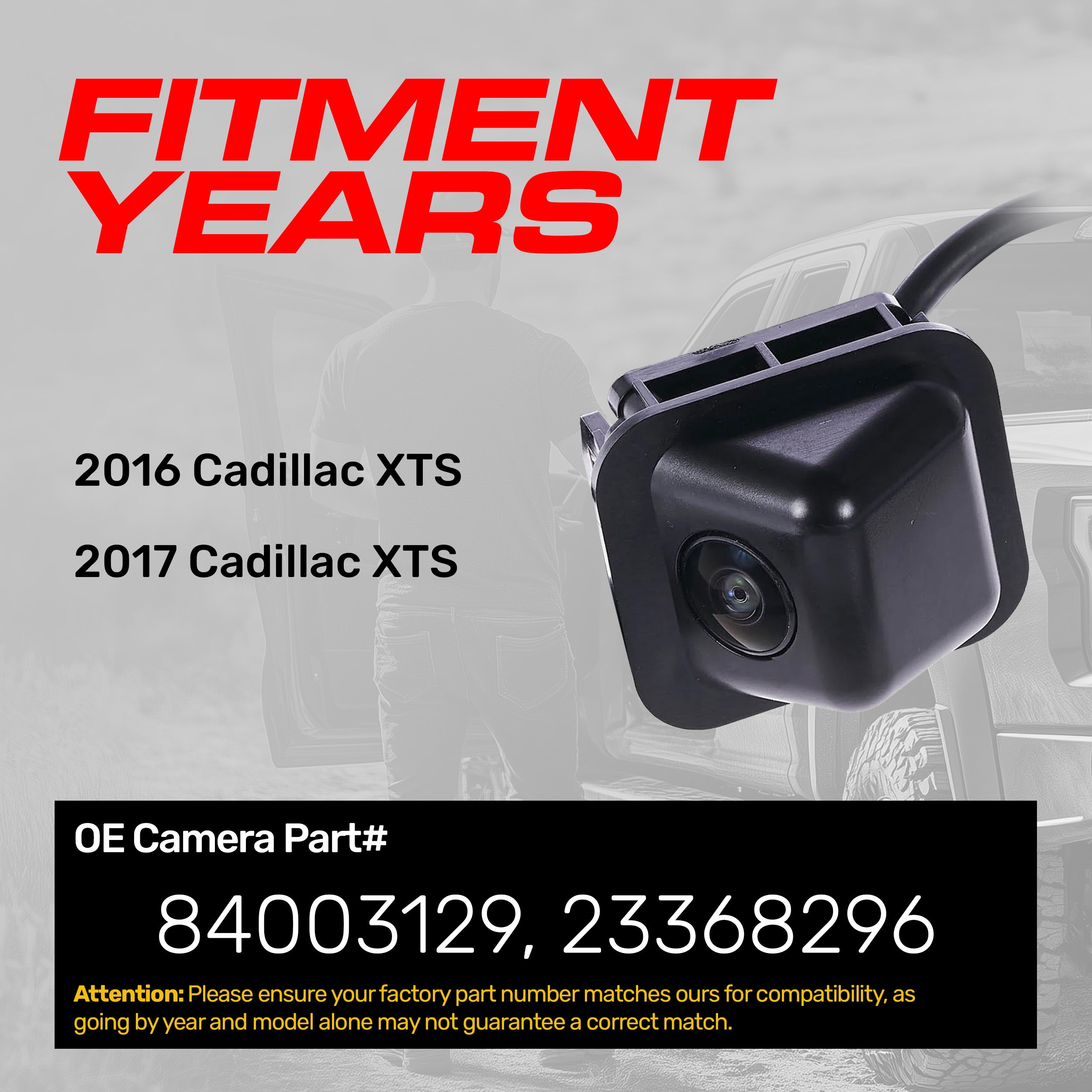 Cadillac XTS (2016-2017) OEM Replacement Backup Camera OE Part