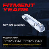 Master Tailgaters Exterior Door Handle Upgraded Chrome Metal Replacement for Dodge Ram (2009-2018) OE Part # 55112383AE, 55112383AC | Front LH w/Keyhole