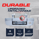 Master Tailgaters Tailgate Handle Upgraded Chrome Metal Replacement for Dodge Ram (2009-2018) OE Part # 68044904AG, 68044904AF