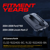 Exterior Door Handle Upgraded Black Metal Replacement for Ford F150 / Lincoln Mark LT (2004-2008) OE Part # CL3Z-1522405-BC, 9L3Z-1522405-BA | Front LH w/o Keypad Hole, w/ Keyhole