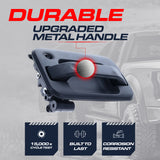 Exterior Door Handle Upgraded Black Metal Replacement for Ford F150 / Lincoln Mark LT (2004-2008) OE Part # CL3Z-1522405-BC, 9L3Z-1522405-BA | Front LH w/o Keypad Hole, w/ Keyhole