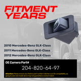 Mercedes-Benz GLK-Class (2010-2012) OEM Replacement Backup Camera OE Part # 204-820-64-97
