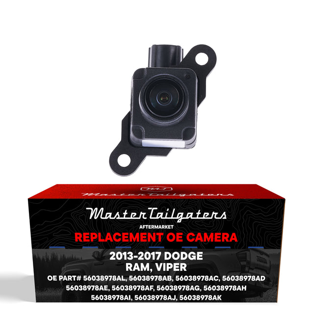 Dodge Ram (2013-2015), Viper (2013-2017) OEM Replacement Backup Camera OE Part # 56038978AB, 56038978AC, 56038978AD, 56038978AE, 56038978AF, 56038978AG, 56038978AH, 56038978AI, 56038978AJ, 56038978AK, 56038978AL - Master Tailgaters