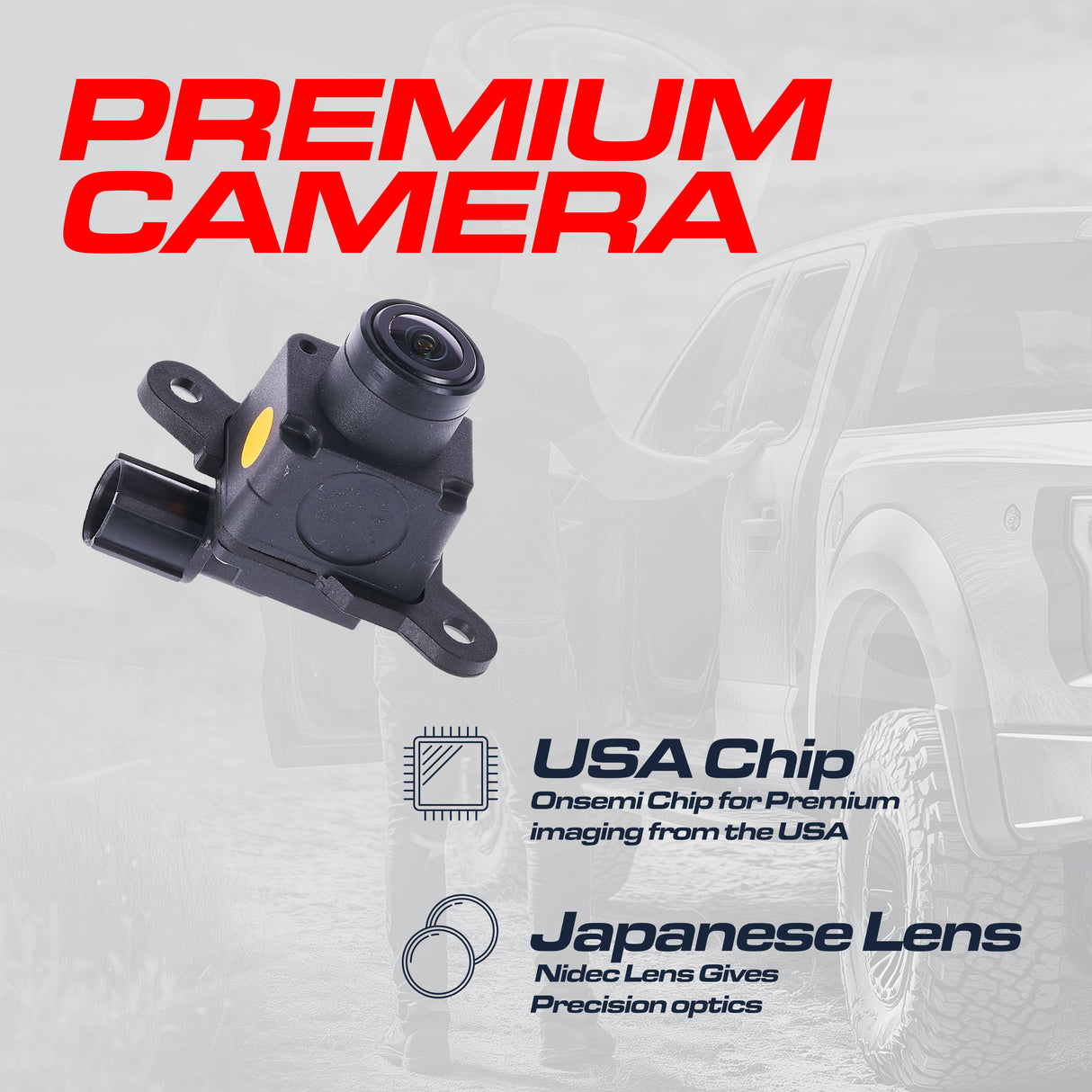 Dodge Ram (2013-2015), Viper (2013-2017) OEM Replacement Backup Camera OE Part # 56038978AB, 56038978AC, 56038978AD, 56038978AE, 56038978AF, 56038978AG, 56038978AH, 56038978AI, 56038978AJ, 56038978AK, 56038978AL - Master Tailgaters