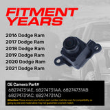 Dodge Ram (2016-2021) OEM Replacement Backup Camera OE Part  # 68274731AA, 68274731AB, 68274731AC, 68274731AD, 68274731AE - Master Tailgaters