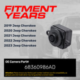 Jeep Cherokee (2019-2023) OEM Replacement Backup Camera OE Part # 68360986AD
