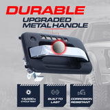 Exterior Door Handle Upgraded Black / Chrome Metal Replacement for Ford F150 (2009-2014) / Lincoln Mark LT (2010-2014) OE Part # CL3Z-1522405-AD, CL3Z-1522405-AA | Front LH w/ Keypad Hole, w/ Keyhole