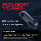 Exterior Door Handle Upgraded Black Metal Replacement for Ford F150 (2015-2020), Super Duty (2017-2025) OE Part # FL3Z-1522405-AJ, FL3Z-1522405-AA | Front LH w/ Keyhole