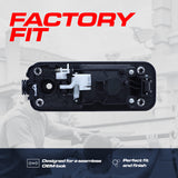 Exterior Door Handle Upgraded Black Metal Replacement for Ford F150 (2015-2020), Super Duty (2017-2025) OE Part # FL3Z-1522405-AJ, FL3Z-1522405-AA | Front LH w/ Keyhole
