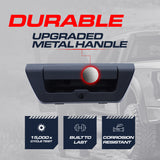 Tailgate Handle Upgraded Black Metal Replacement for Ford F150 (2015-2018) OE Part # FL3Z-9943400-AA