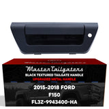 Tailgate Handle Upgraded Black Metal Replacement for Ford F150 (2015-2018) OE Part # FL3Z-9943400-HA