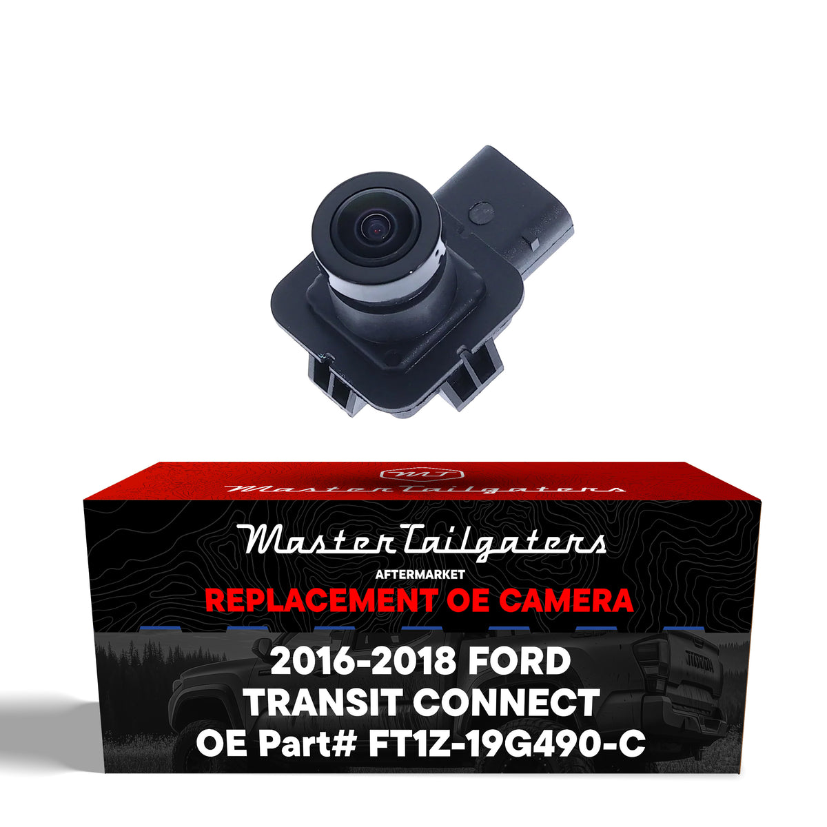 Ford Transit Connect Van/Wagon (2016-2018) [Side By Side Back Door Models] OEM Replacement Backup Camera OE Part # FT1Z-19G490-C