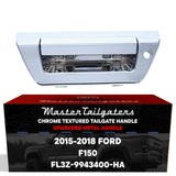 Tailgate Handle Upgraded Chrome Metal Replacement for Ford F150 (2015-2018) OE Part # FL3Z-9943400-HA