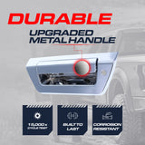 Tailgate Handle Upgraded Chrome Metal Replacement for Ford F150 (2015-2018) OE Part # FL3Z-9943400-HA