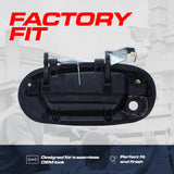 Exterior Door Handle Upgraded Black Metal Replacement for Ford F150, F250, Super Duty (Regular/Crew/Super Cab XL) 1997-2004 OE Part # YL3Z-1522404-AAA | Front RH w/ Keyhole