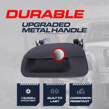 Tailgate Handle Upgraded Black Metal Replacement for Ford F150 (1997-2004), Super Duty (1999-2007) OE Part # 1L3Z-9943400-BAA, F85Z-9943400-AAA | Tailgate Handle w/o Keyhole
