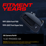 Tailgate Handle Upgraded Black Metal Replacement for Ford F150 (1997-2004), Super Duty (1999-2007) OE Part # 7L3Z-9943400-AA | Tailgate Handle w/ Keyhole