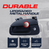 Tailgate Handle Upgraded Black Metal Replacement for Ford F150 (1997-2004), Super Duty (1999-2007) OE Part # 7L3Z-9943400-AA | Tailgate Handle w/ Keyhole