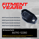 Toyota Corolla Hatchback (2019-2022) OEM Replacement Backup Camera OE Part # 86790-12280