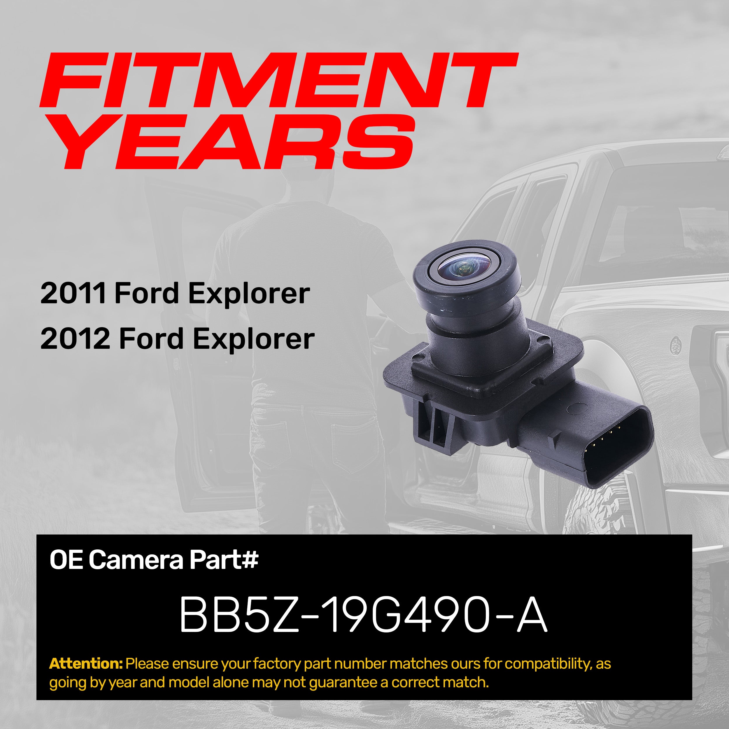 Ford Explorer (2011-2012) OEM Replacement Backup Camera OE Part