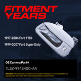 Tailgate Handle Upgraded Chrome Metal Replacement for Ford F150 (1997-2004), Super Duty (1999-2007) OE Part # 7L3Z-9943400-AA | Tailgate Handle w/ Keyhole