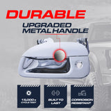 Tailgate Handle Upgraded Chrome Metal Replacement for Ford F150 (1997-2004), Super Duty (1999-2007) OE Part # 7L3Z-9943400-AA | Tailgate Handle w/ Keyhole