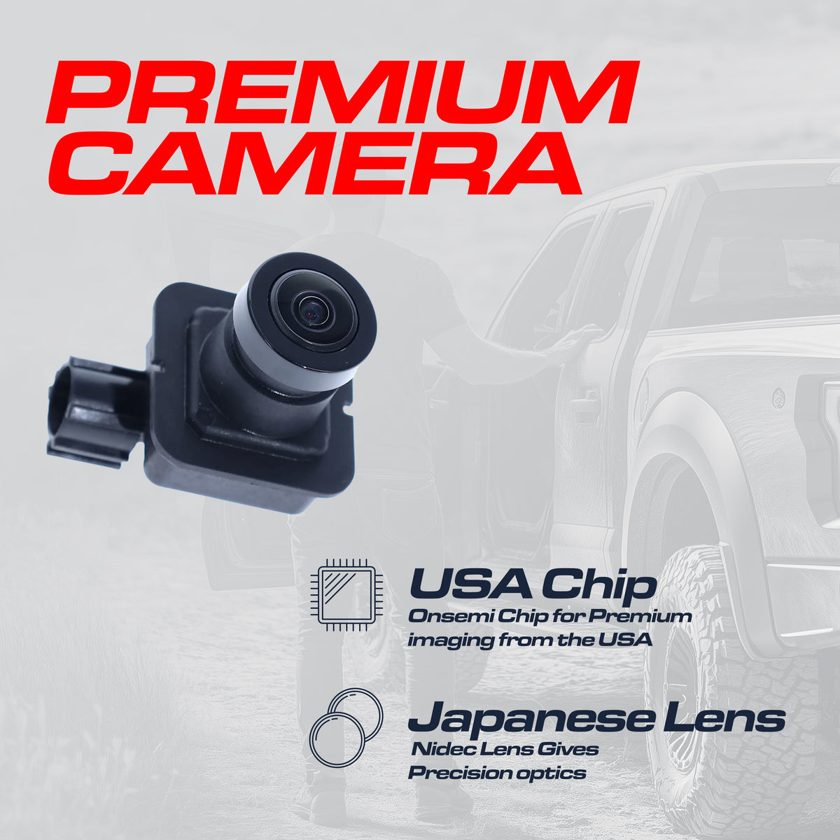Chrysler Pacifica + Hybrid w/o Surround View (2017-2023), Voyager (2020-2022) OEM Replacement Backup Camera OE Part # 68227397AH