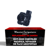 Chrysler Pacifica + Hybrid w/o Surround View (2017-2023), Voyager (2020-2022) OEM Replacement Backup Camera OE Part # 68227397AH