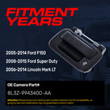 Tailgate Handle Upgraded Black Metal Replacement for Ford F150 (2005-2014), Super Duty (2008-2015) / Lincoln Mark LT (2006-2014) OE Part # 8L3Z-9943400-AA | Tailgate Handle w/ Keyhole