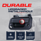 Tailgate Handle Upgraded Black Metal Replacement for Ford F150 (2005-2014) OE Part # 8L3Z-9943400-AC | Tailgate Handle w/ Keyhole, w/ Camera Hole