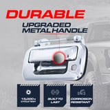 Tailgate Handle Upgraded Chrome Metal Replacement for Ford F150 (2005-2014) / Lincoln Mark LT (2006-2014) OE Part # 8L3Z-9943400 | Tailgate Handle w/ Keyhole