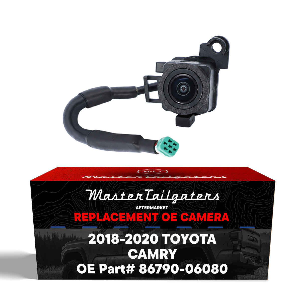 Toyota Camry + Hybrid (2018-2020) OEM Replacement Right Side View Camera OE Part # 86790-06080