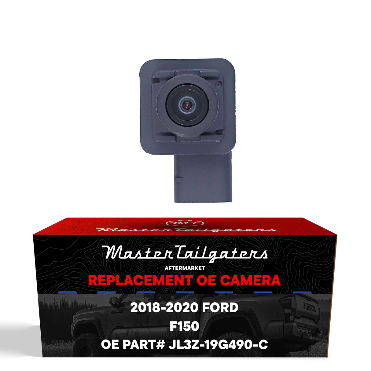 Ford F150 Regular Cab / Extended Cab / Crew Cab w/o Trailer Hook-Up Lamp (2018-2020) OEM Replacement Backup Camera OE Part # JL3Z-19G490-C - Master Tailgaters