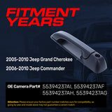 Exterior Door Handle Upgraded Black Metal Replacement for Jeep Grand Cherokee (2005-2010), Commander (2006-2010) OE Part # 55394237AI, 55394237AF, 55394237AH, 55394237AG | Front LH w/ Keyhole